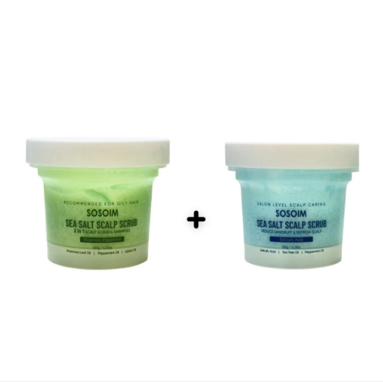 Picture of Hair scrub sea salt Rosemary peppermint + salicylic acif